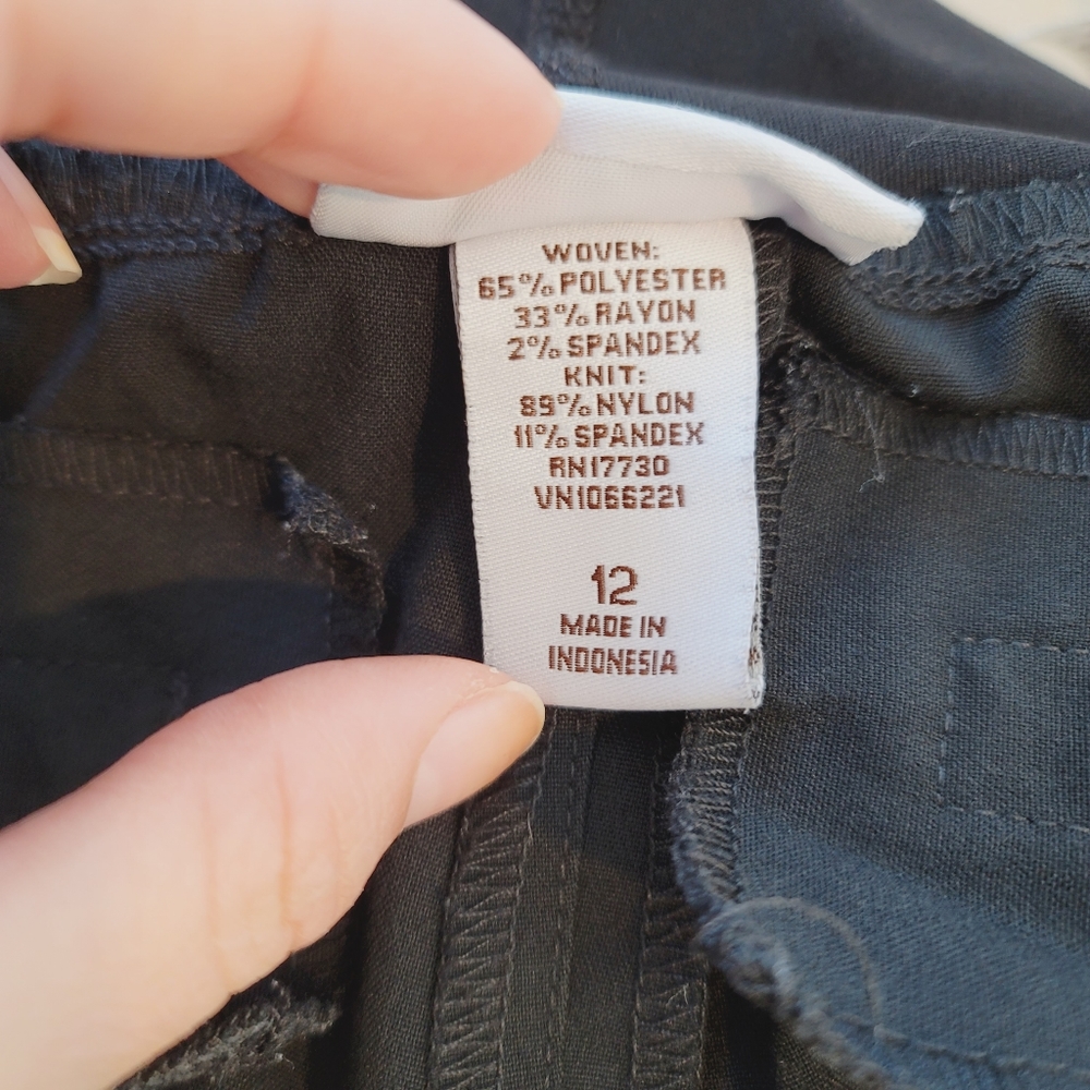 Liz Lange For Target Black Maternity Pants Women's Size 12 - Picture 13 of 14